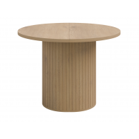 Stół okrągły rozkładany 100 cm dąb cremona frezowana podstawa OLIVO